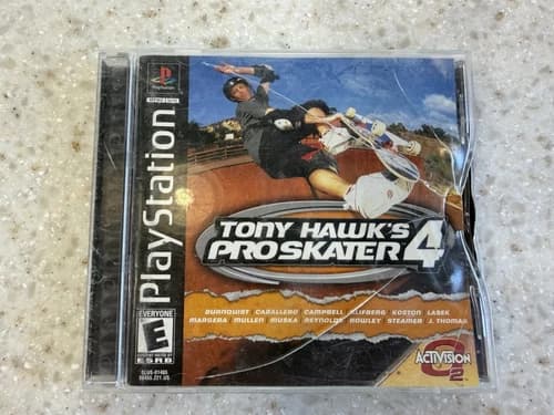 TONY HAWK'S PRO SKATER 4 SONY PLAYSTATION 1 PS1 PLAY STATION ONE COMPLETE NES HQ