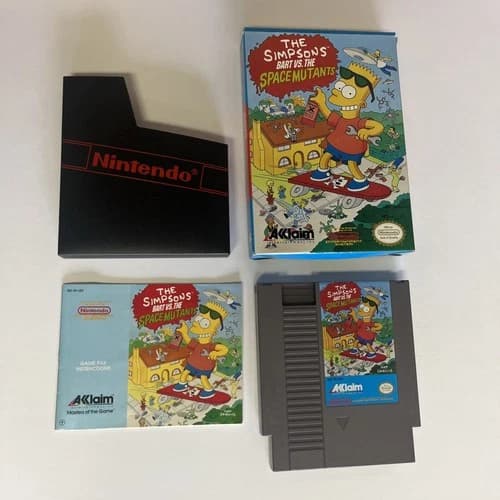 The Simpsons: Bart vs. the Space Mutants (Nintendo NES, 1991) Complete CIB