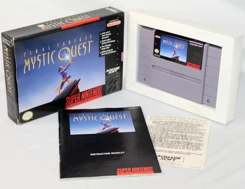 Final Fantasy: Mystic Quest SNES Complete CIB! Good Condition w/ RARE REG CARD!