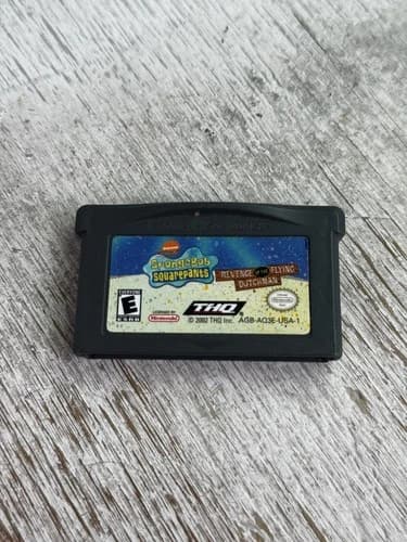 SpongeBob SquarePants Revenge of the Flying Dutchman Nintendo GBA tested