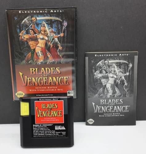 Blades of Vengeance Sega Genesis 1993 CIB Tested