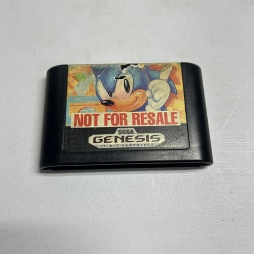 Sonic the Hedgehog (Sega Genesis, 1991) Not For Resale Cart Only Tested