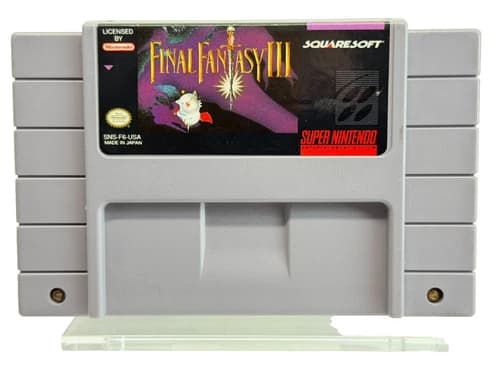 Final Fantasy III 3 (Super Nintendo SNES) Video Game Cartridge Authentic Tested
