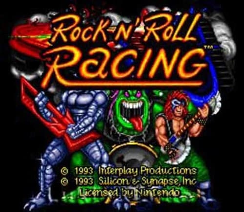Rock N Roll Racing - Rare SNES Super Nintendo Game