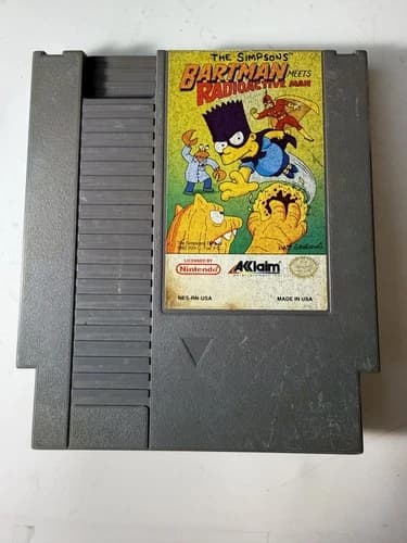 The Simpsons Bartman Meets Radioactive Man (Nintendo NES, 1992) Cartridge Only