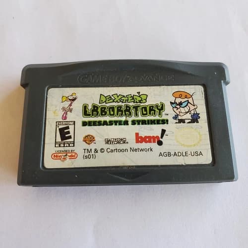 Dexter's Laboratory: Deesaster Strikes (Nintendo Game Boy Advance, 2001) TESTED