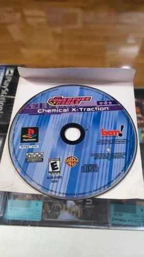 The Powerpuff Girls Chemical X-Traction PlayStation PS 1 Disc Only Polished Disc