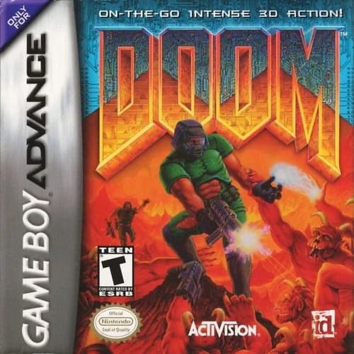 Doom 1 GBA Video Game Gameboy Advance 2001