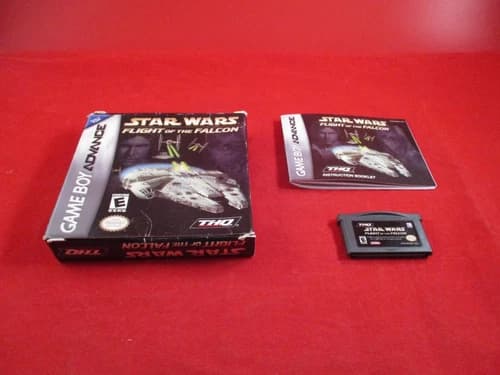 Star Wars Flight Of The Falcon Nintendo Game Boy Advance COMPLETE w/ Box manual