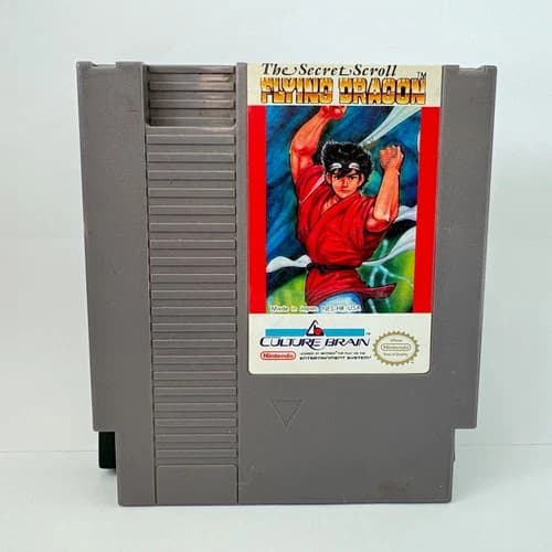 Flying Dragon (Nintendo NES, 1989) Authentic Tested Working