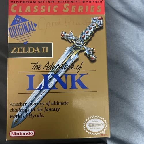 Zelda II: The Adventure of Link (Nintendo) NES Complete W/ Manual