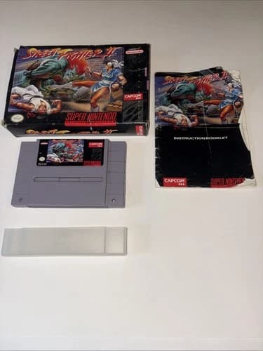 Street Fighter II 2 (Super Nintendo SNES, 1992) COMPLETE CIB Authentic Tested