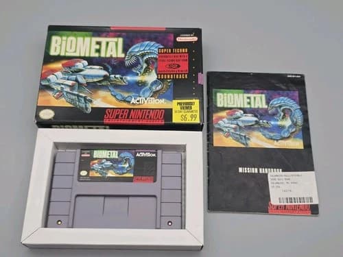 BioMetal SNES Super Nintendo Complete CIB Authentic - Good Condition - Tested!