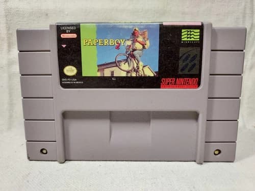 Paperboy 2 Super Nintendo SNES Authentic Tested Working (D1)