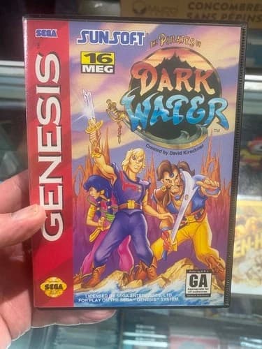 Pirates of Dark Water Sega Genesis Original Complete CIB