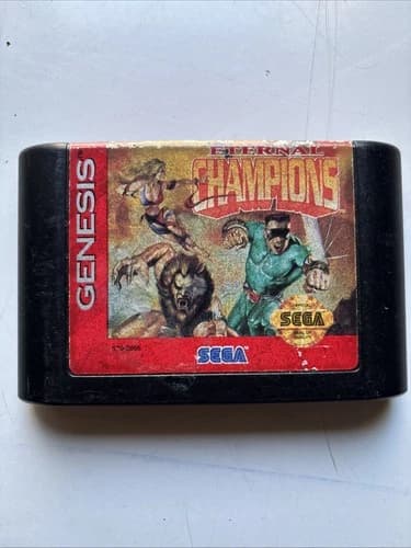 Eternal Champions Sega Genesis 1993 Vintage Fighting Game Cartridge Only