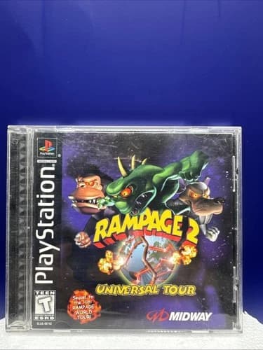 Rampage 2 Universal Tour PS1 PlayStation 1 Complete Tested