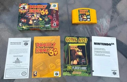 DONKEY KONG 64 N64 NINTENDO 64 COMPLETE IN BOX CIB