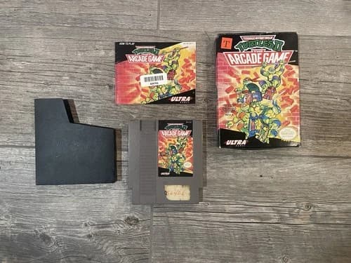 Teenage Mutant Ninja Turtles 2 Arcade NES Box And Manual And Cartridge Tested
