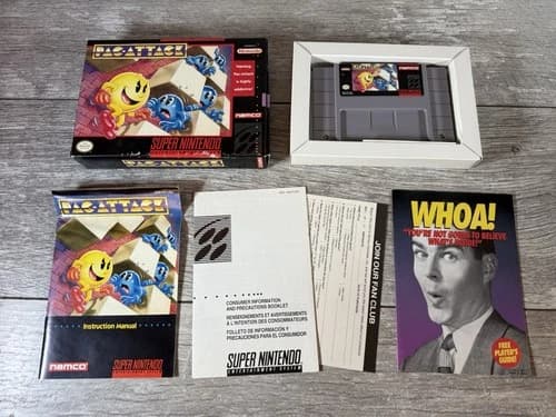 Pac-Attack (Super Nintendo Entertainment System, 1993) CIB Complete, Authentic