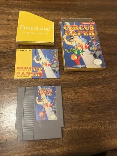 Circus Caper CIB Nintendo NES Complete In Box Tested Working