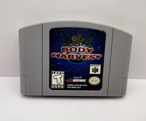 Body Harvest N64 Nintendo 64 AUTHENTIC AND TESTED