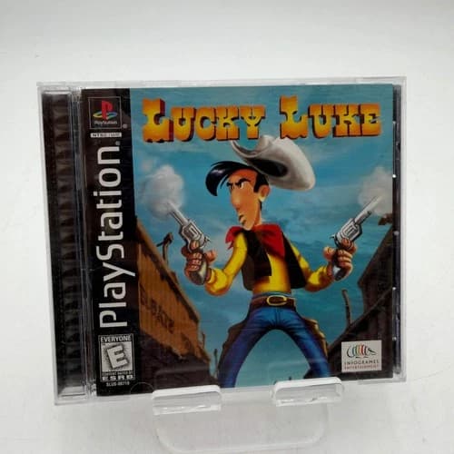 PlayStation Lucky Luke PS1 Video Game Complete CIB Tested Works Great