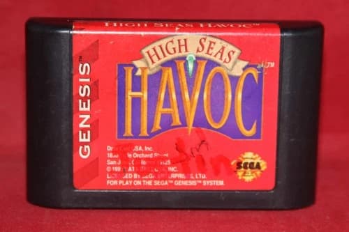 High Seas Havoc (Sega Genesis, 1993) Authentic Game Cartridge