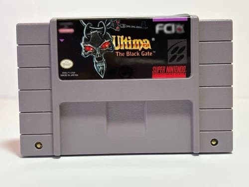 Ultima VII: The Black Gate (Fan-Made Custom-Built SNES Cart) – GAME ONLY