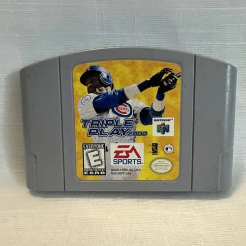 Triple Play 2000 (Nintendo 64, 1999) Authentic Tested & Works N64