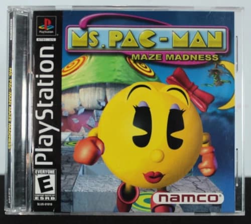 PlayStation 1 (PS1): Ms. Pac-Man: Maze Madness (2000) COMPLETE CIB Tested Works