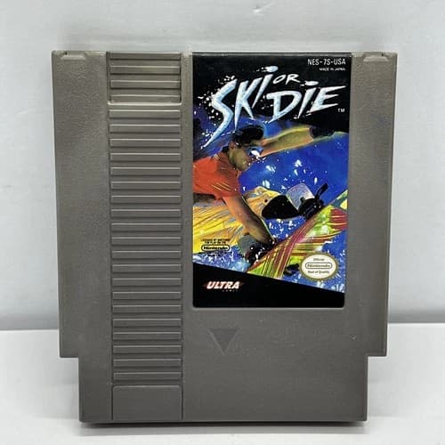 NES Ski or Die (Nintendo Entertainment System, 1991) Cleaned & Tested