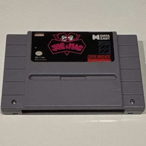 Data East Joe & Mac (SUPER NES SNES) Cartridge NTSC-U/C US/Canada