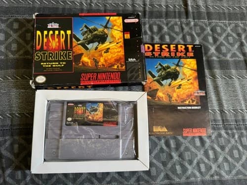 Desert Strike Return To The Gulf Super Nintendo SNES CIB