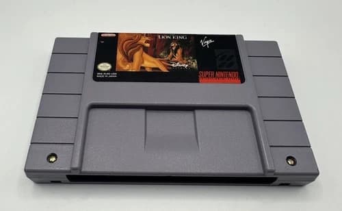 THE LION KING SNES SUPER NINTENDO AUTHENTIC TESTED WORKING CARTRIDGE