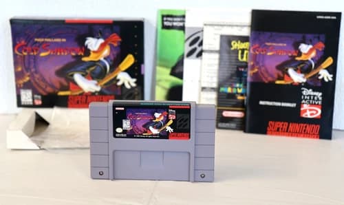 Maui Mallard in Cold Shadow (Super Nintendo Entertainment System, 1996) CIB 🌟