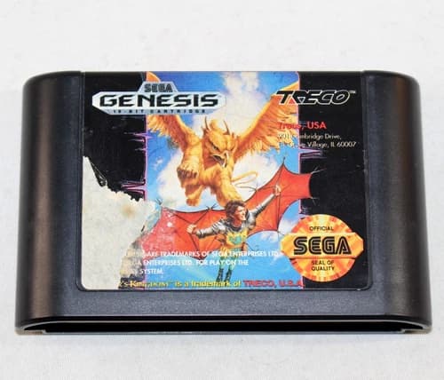 Sorcerer's Kingdom Sega Genesis Authentic! Good Condition! Tested! Saves! Rare!