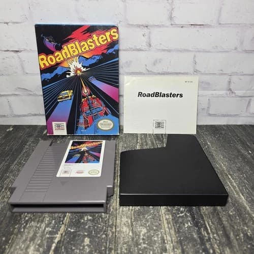 RoadBlasters (Nintendo NES, 1989) Complete CIB Cleaned & Tested