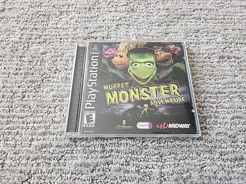 Muppet Monster Adventure (Playstation 1 PS1) CIB Complete W/ Registration Card!