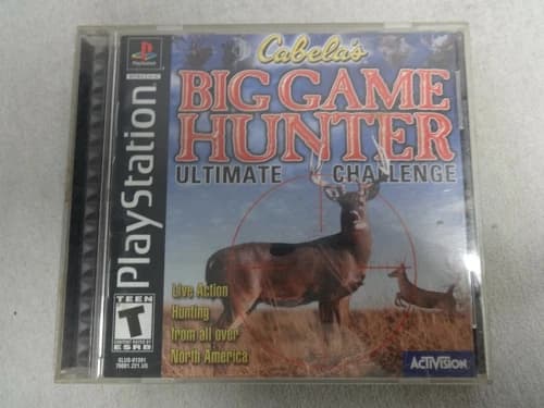 Cabela's Big Game Hunter Sony Playstation One PS1 PSX Game Complete