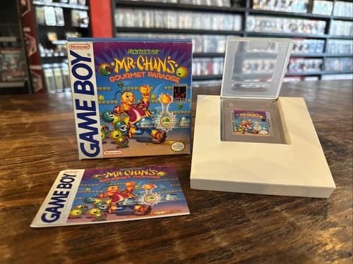 Mr. Chin's Gourmet Paradise Nintendo GameBoy Game Boy Complete CIB Authentic