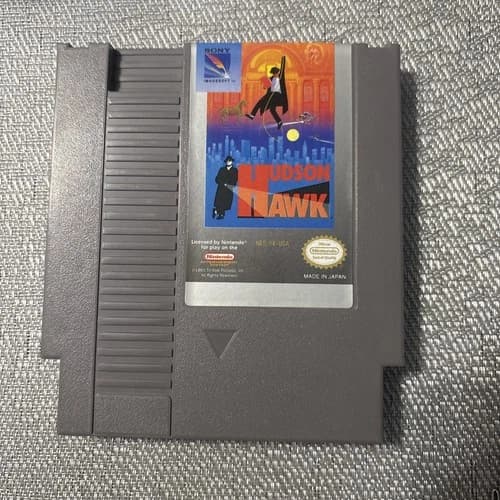 Nintendo Entertainment NES System Game Cartridge Hudson Hawk Sony Action