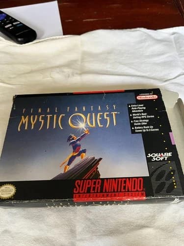 [SNES] Super Nintendo Final Fantasy Mystic Quest Cleaned and Tested CIB