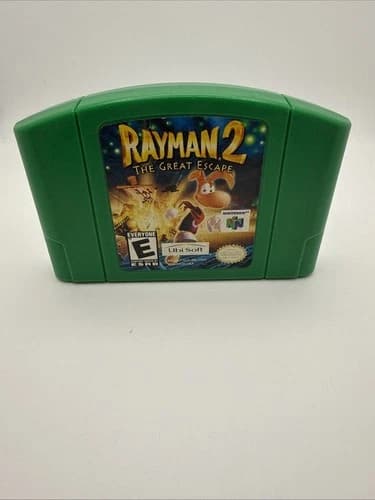 Rayman 2: The Great Escape N64 Tested Great Game Ubi Soft Nintendo 64 Green