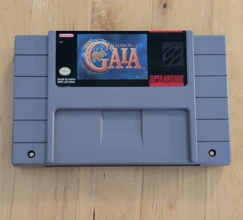 Nintendo Illusion of Gaia (SNES) Game Cartridge, NTSC-U/C