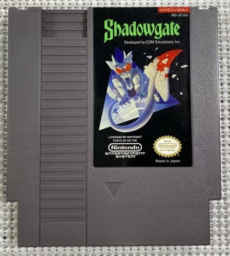 Shadowgate Nintendo NES Cartridge