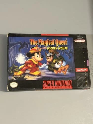 The Magical Quest starring Mickey Mouse Super Nintendo SNES Complete CIB