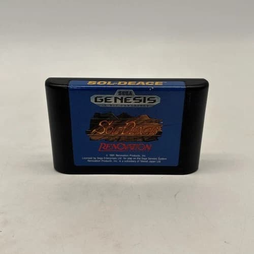 Sol-Deace (Sega Genesis, 1992) Authentic Game Cartridge Tested!