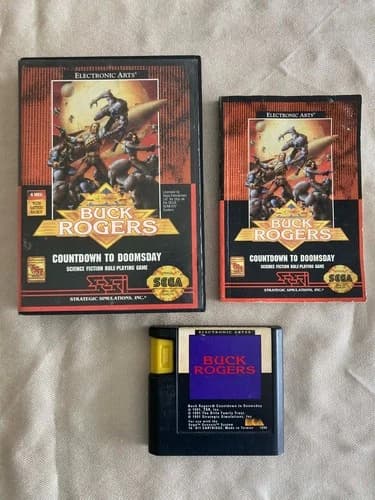 Buck Rogers: Countdown to Doomsday (Sega Genesis, 1991) CIB Complete Tested