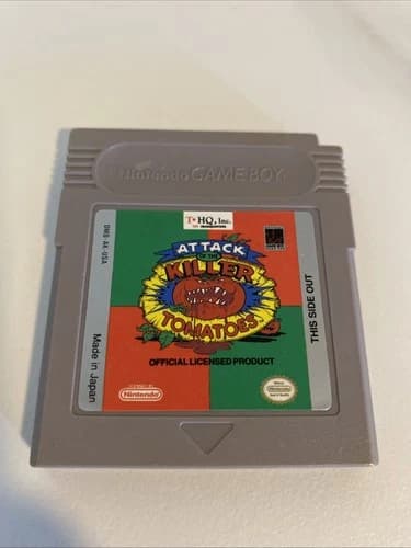 Attack of the Killer Tomatoes – Nintendo Game Boy (1991) – Authentic, Tested